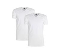 Alan Red Oklahoma Stretch T-Shirt V-Ausschnitt (2er-Pack) - Größe XL Weiß XL