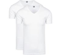 Alan Red Oklahoma Stretch T-Shirt V-Ausschnitt (2er-Pack) - Größe XL Weiß XL