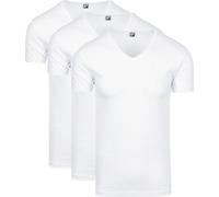 Alan Red Oklahoma Stretch T-Shirt V-Ausschnitt (3er-Pack) - Größe M Weiß M