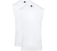 Alan Red Singlet Minto Ärmellos (2er-Pack) - Größe M Weiß M