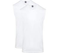 Alan Red Singlet Minto Ärmellos (2er-Pack) - Größe XL Weiß XL