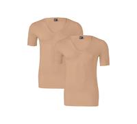 Alan Red Stretch V-Neck T-Shirt NOV Beige 2er-Pack - Größe M Beige M