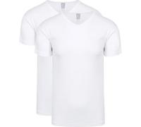 Alan Red Organic T-Shirt V-Ausschnitt Weiß 2er-Pack - Größe XXL Weiß XXL