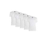 Alan Red Vermont Regular Fit T-Shirt V-Ausschnitt 5er Pack weiss, Einfarbig