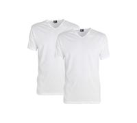 Alan Red Vermont Regular Fit T-Shirt V-Ausschnitt Doppelpack weiss, Einfarbig