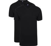 Alan Red Vermont V-Ausschnitt T-Shirt Black 2er-Pack - Größe L Schwarz L