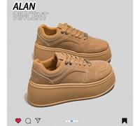 Alan Vincent [Platform Shoes Series] 2025 Neue Damen Lässig Schuhe, Damen Plateauschuhe, Braune Schuhe, Bequeme Sneaker, 6cm Größenzunahme, Party Schu