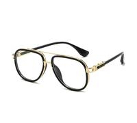 ALANTOP Retro 70er Piloten-Sonnenbrille für Damen und Herren, polierter goldener Metallrahmen, UV400-Schutz & ganztägigen Komfort, klassische Vintage-Farbtöne für den Sommer, weiß