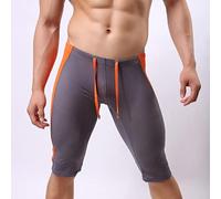 ALANZE Badehose Homosexuell Bademode Männer Plus Größe Sommer Badeshorts Slips Strand Badeanzug 1/2 Lange Männer Badeanzug Bademode Shorts,Dunkelgrau,L