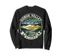 Alaska-Emblem der Sanddünen im Vintage-Stil des Kobuk Valley-Nationalparks Sweatshirt