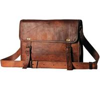 ALASKA EXPORTS Honey Leather EXOPRTERS Herren Echt Leder Messenger Bag Laptop Aktentasche Satchel Herrentasche, braun, 11X15