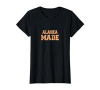 Alaska Hergestellt In Alaska geboren Preisgünstiges Grafik-T-Shirt, Damen, Schwarz, XL