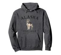 Alaska Hoodie für Herren Damen | Cooler Alaskan Wolf Pullover Hoodie