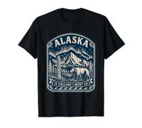 Alaska is Calling and I Must Go T-Shirt Reisegeschenk Preisgünstiges Grafik-T-Shirt, Herren, Schwarz, XL