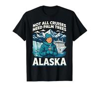 Alaska-Kreuzfahrt, kaltes Wetter Abenteuer Spaß Reisen Preisgünstiges Grafik-T-Shirt, Herren, Schwarz, XL