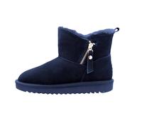 Winterboots ARA "ALASKA Zip", Damen, Gr. 39, ozean zip, Lammfell, Veloursleder, unifarben, Schuhe, Stiefel aus echtem Lammfell mit Reißverschluss, G-Weite (weit), Topseller (79586335-39) ozean zip