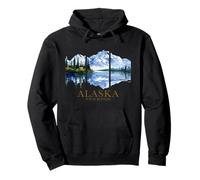 Alaska The Last Frontier Lake Mountain Naturliebhaber Vintage Pullover Hoodie