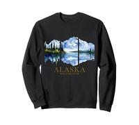 Alaska The Last Frontier Lake Mountain Naturliebhaber Vintage Sweatshirt