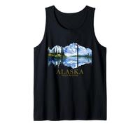 Alaska The Last Frontier Lake Mountain Naturliebhaber Vintage Tank Top