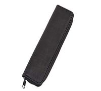 Alassio 2731 - Schreibgeräteetui aus Polyester, Etui in schwarz, Stiftetui ca. 17 x 5 x 2 cm, kompaktes Stoffetui mit Stiftschlaufen für 2 Schreibgeräte