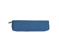Alassio 2732 - Schreibgeräteetui aus Polyester, Etui in blau, Stiftetui ca. 17 x 5 x 2 cm, kompaktes Stoffetui mit Stiftschlaufen für 2 Schreibgeräte