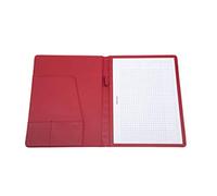 ALASSIO 30183 - Schreibmappe A4 BALACCO aus Polyester, Konferenzmappe in rot, Organisationsmappe ca. 31,5 x 25 x 2 cm, mit A4 Schreibblock, Visitenkartenfach und 1 Stiftschlaufe