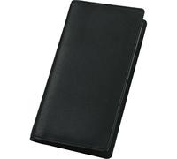 ALASSIO 41006 - Visitenkartenalbum aus FINEtouch-Lederimitat, Etui für Visitenkarten in schwarz, Visitenkartenetui ca. 20 x 11,5 x 1,5 cm, Visitenkartenmappe für 120 Karten