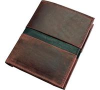 Alassio Geldbörse Leder dunkelbraun Hochformat