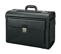 Alassio Pilotenkoffer VICENZA 45047 – Lederimitat, ca. 46 x 35 x 21,5 cm, schwarz