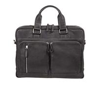 Alassio Laptop Aktenkoffer 47032 Leder 420 x 150 x 310 mm Schwarz