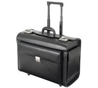 Alassio Pilotenkoffer SILVANA Kunstleder schwarz