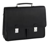 Alassio Aktentasche Barca, mit Tragegriff, mit Laptopfach, Kunstleder, schwarz