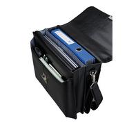 Alassio Aktentasche Faenza 41 x 32 x 13 cm Leder sw