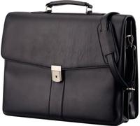 Alassio Aktentasche Lederimitat schwarz, Außenmaß: ca. 41x31x12,5cm