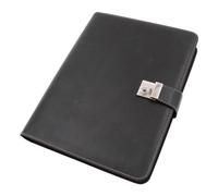 Alassio Dokumentenmappe A4 mit Schloss (Lederimitat), 36x28x4.5 cm