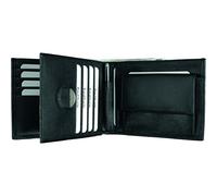 Kombi-Geldbörse Euro-Line 12,5x9,5x1cm Leder schwarz