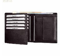 Alassio Kombibörse Hochformat 12x10,2cm Leder schwarz