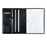 Alassio® Konferenzmappe CREMONA - A4, Echt Leder, schwarz