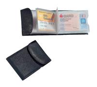 Alassio Kredit- und Visitenkartenetui - schwarz, Echt Leder