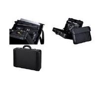 ALASSIO Laptopkoffer herausnehmbare Laptoptasche ca. 36 x 24 x 4cm Dehnfalte Zahlenkombinationsschloesser schwarz Nylon/Lederimitat (45039)