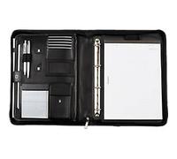 Alassio Orgamappe TRENTO, DIN A4, Nylon, mit DIN A4 Schreibblock, schwarz