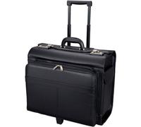 Alassio Pilotenkoffer aus Kunstleder, schwarz