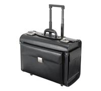 Alassio Pilotenkoffer Trolley »Silvana« aus hochwertigem Kunstleder schwarz, 48.5x40x24 cm