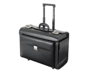 Alassio Pilotenkoffer Trolley »Silvana« aus hochwertigem Kunstleder schwarz, 48.5x40x24 cm