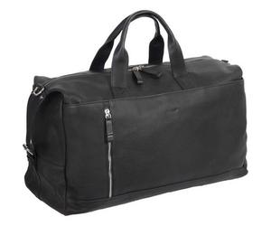 "Alassio Reisetasche \"Weekender TORO\", aus Leder, schwarz"