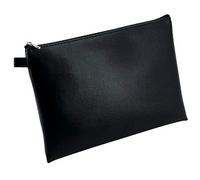 Alassio Reißverschlussbeutel 16,0 x 23,0 cm schwarz Leder, 1 St. St.