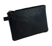 Alassio Mehrwegbeutel - 23 x 16 cm, Echt Leder, schwarz