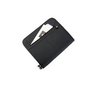 Alassio® Reißverschlussmappe MILANO - A4, Lederimitat, schwarz