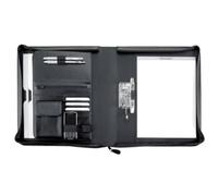 Alassio Ringbuchmappe BERGAMO - A4, Lederimitat, schwarz