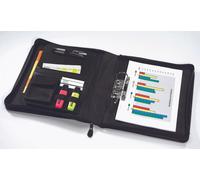 Alassio Ringbuchmappe BERGAMO für DIN A4 schwarz